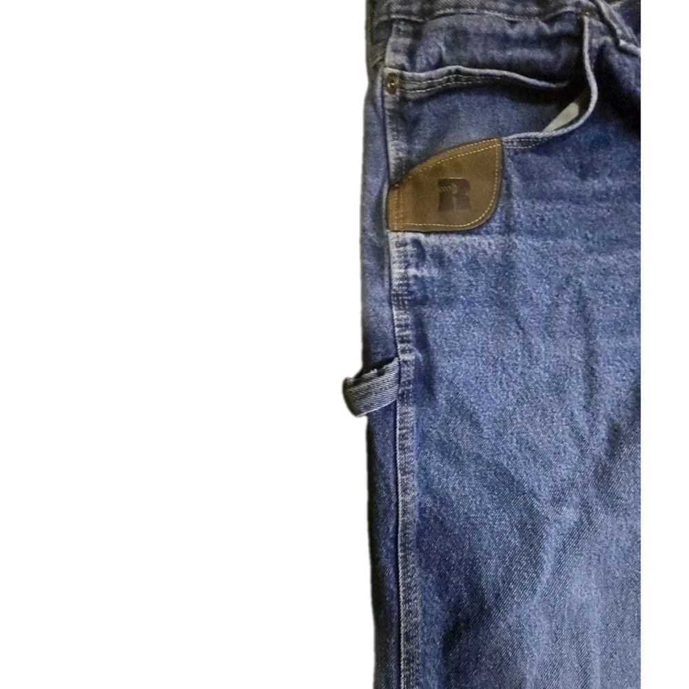 Rustler Durashield Men’s Jeans 36x34 Blue Workwear Denim Straight Leg